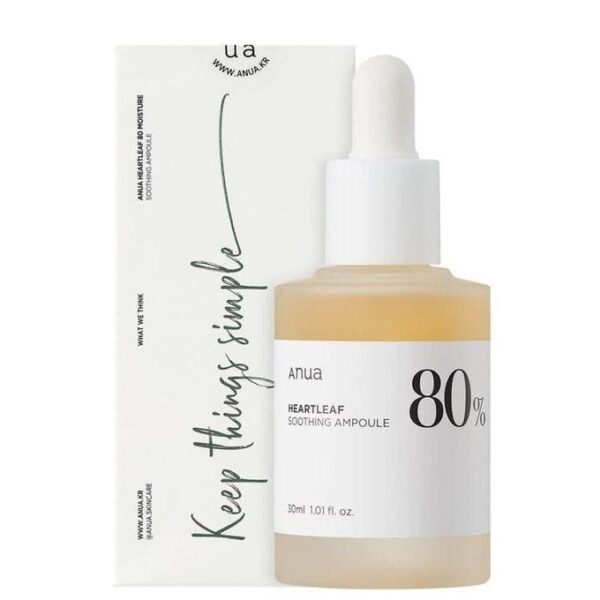 Anua HEARTLEAF 80% MOISTURE SOOTHING AMPOULE