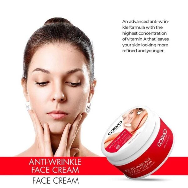 Cosmo ANTI-WRINKLE Face Cream. Smooth Wrinkles, Firms, Makes skin Young, Radinat, Soften & Hydrates