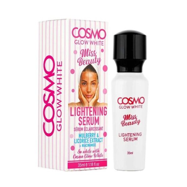 Cosmo Miss Beauty Lightening Serum with Niacinamide, Mulberry & Licorice. Removes Hyperpigmentations, Scars, Fine Lines, Dark Spots, Discolorations, Age Spots, Moisturizes,...