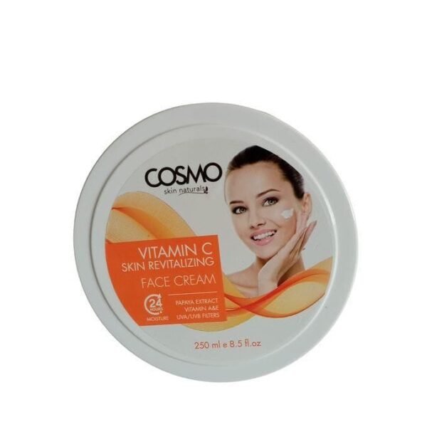 Cosmo Vitamin C & Papaya Face Cream. Moisturizes, Remove Dark Spots, Lightens, Evens The Skin Tone, Makes Skin Radiant, Smooths Complexion, Slows Skin Aging, Brightens & Glows &...