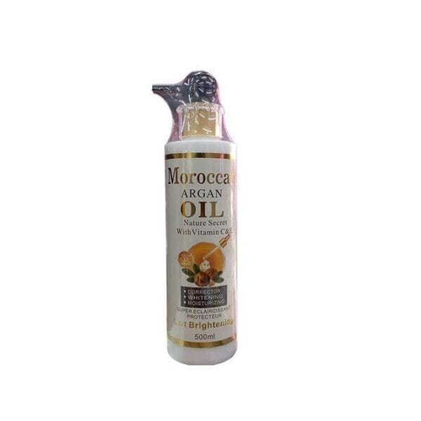 Dr. Meinaier Moroccan ARGAN OIL with Vitamin C Body Lotion. Moisturizes, Brightens, Softens, Makes you Pretty, Young & Gorgeous & Whitens Spots