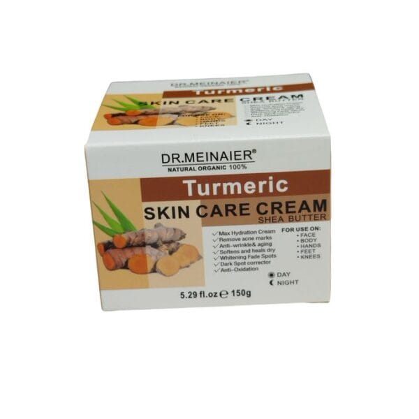 DR MEINAIER TURMERIC & SHEA BUTTER Skin Care Face, Hand, Body, Knee & Feet Cream. Hydrates, Removes Acne Marks, Hyperpigmentations, Wrinkles, Dark Spots, Softens, Heal Dry skin,...