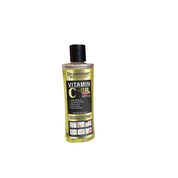 DR MEINAIER Vitamin C Face & Body Oil With SPF 15. Removes WRINKLES, BLACK DOTS, Is A SUNSCREEN, Prevent AGING