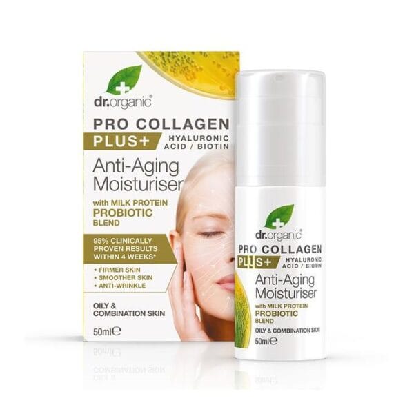 Dr. Organic Pro Collagen+ Anti-Aging Moisturiser Probiotic Blend 50ml