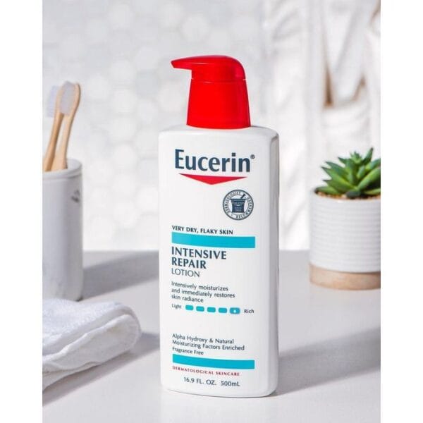 Eucerin Intensive Repair Body Lotion, Lotion for Very Dry and flaky skin -500ml,fragrance free