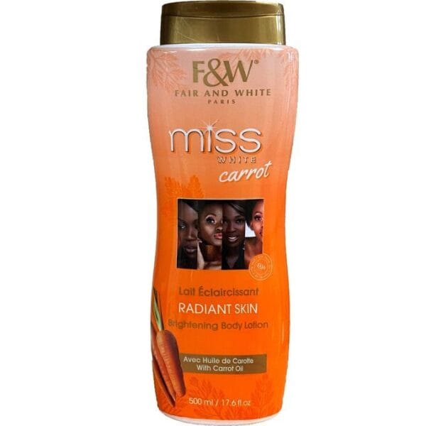 Fair & White Miss White Carrot - Brightening Body Lotion- 500ml