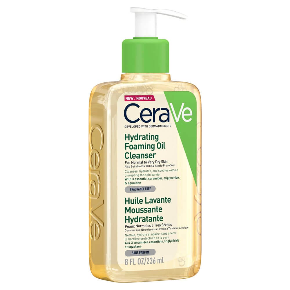 CeraVe Hydrating Foaming Oil Cleanser 2 CeraVe Hydrating Foaming Oil Cleanser