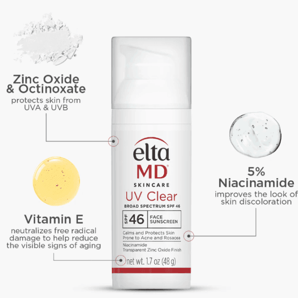 Elta MD UV Shield Broad Spectrum Clear Spf 46 Facial Sunscreen