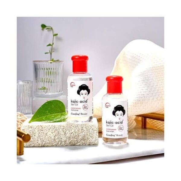 Guanjing Kojic Acid Skin Oil Whitening Smooth & Firming Brighten Vitamin E Moisturizer Skin Oil