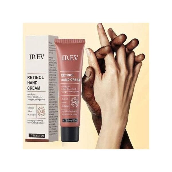 IREV Retinol Hand Cream - Exfoliates To Reduce Fine Lines, Uneven Tone & Texture